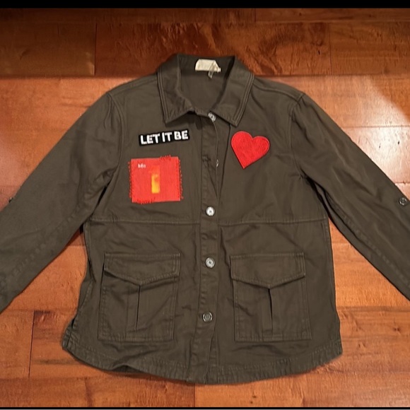 ALICE OLIVIA CHARLINE MILITARY BEATLES JACKET SIZE S - Picture 2 of 8